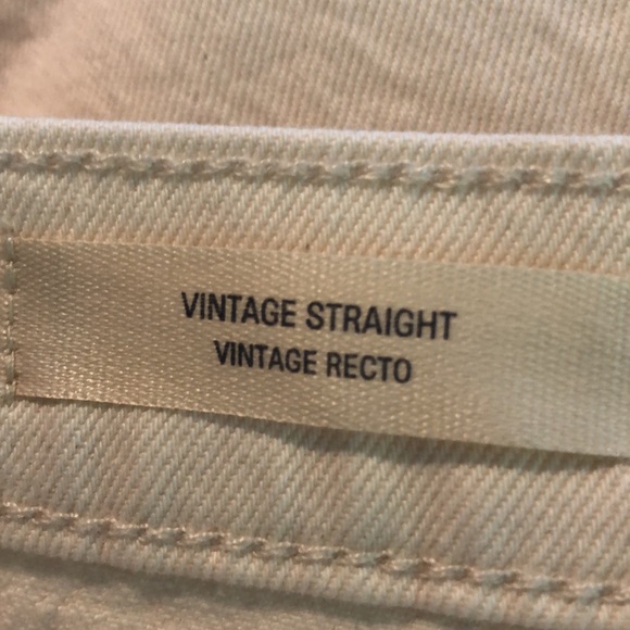 Universal Thread Off White Vintage Straight Size 14 Jeans Raw Hem NEW - Picture 6 of 7